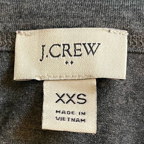 J. Crew Factory Grey Tie-Back Sleeveless Crew Neck Tee Tank - Size XXS - Picture 8 of 8
